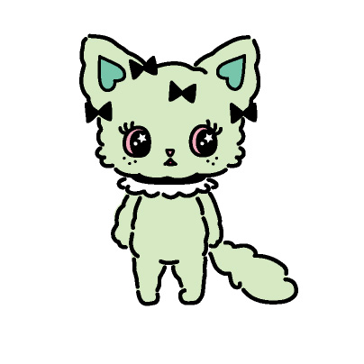 Emma(エマ)
メインダンサー
ミント色のふわふわ猫。
おっとりしてて天然。
しなやかなセクシーダンスが得意。
キュートなハイトーンボイスの持ち主。