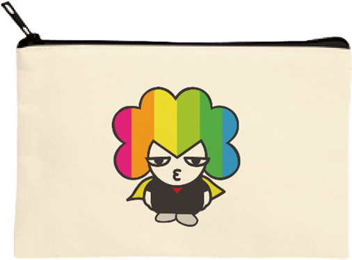 ポーチ_レインボーアフロ