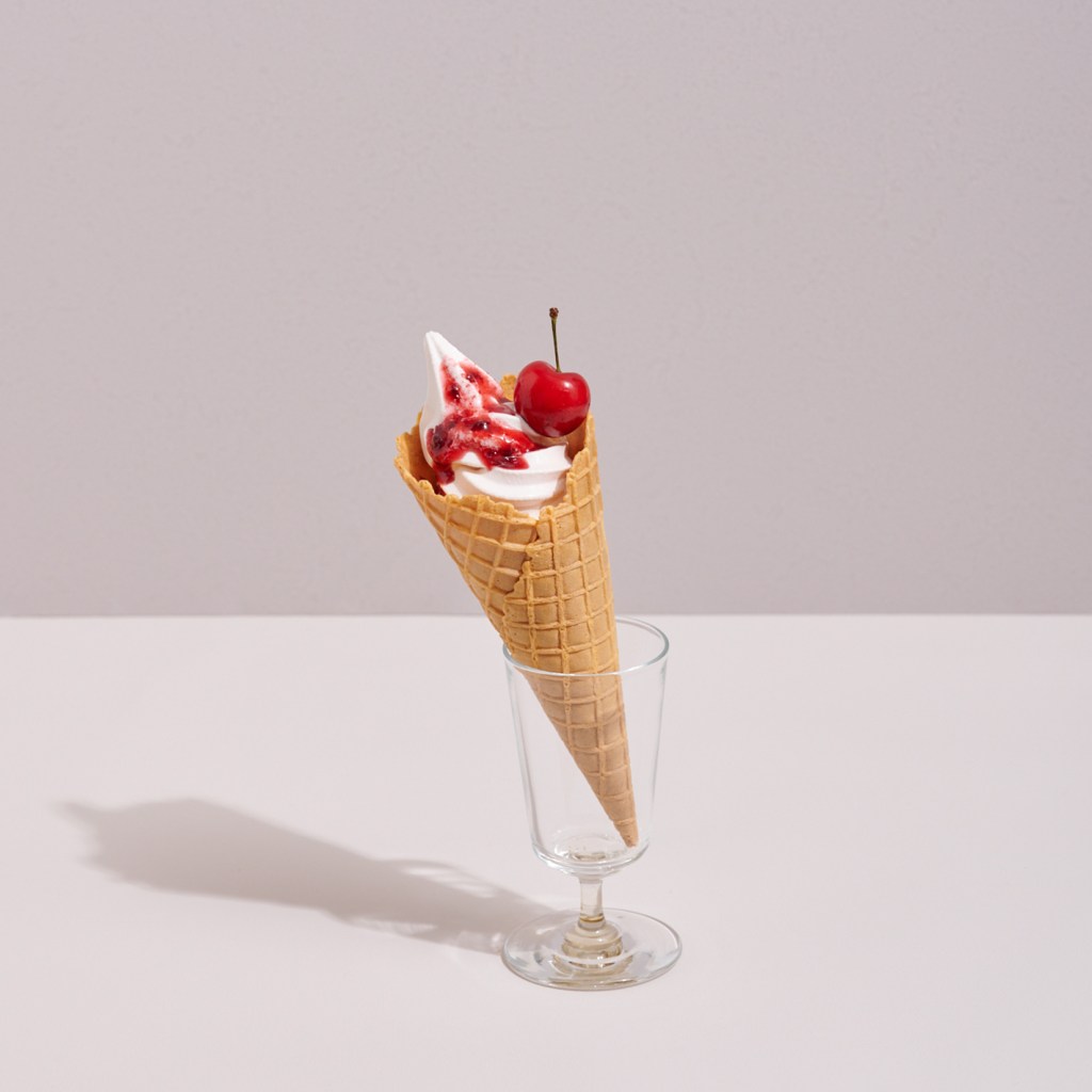 アメリカンチェリーソフトクリーム　580円(to go570円)