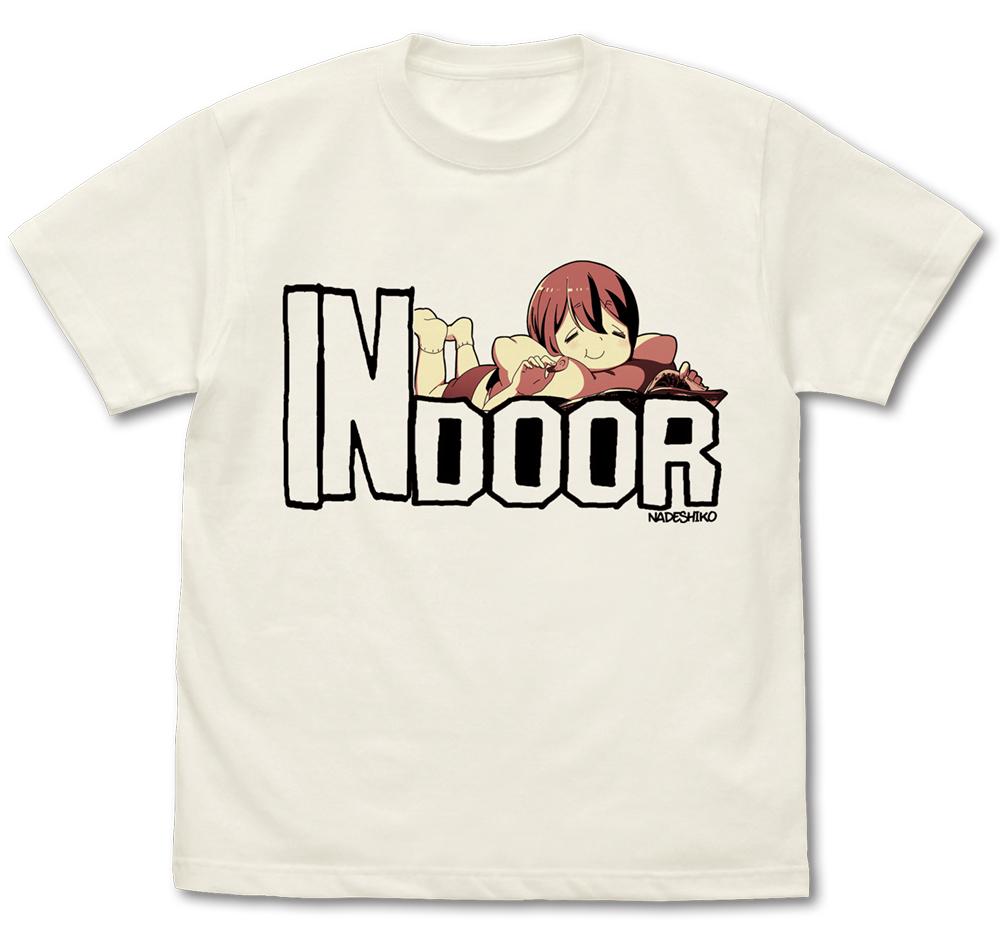 ゆるキャン△ INDOORなでしこ Tシャツ/VANILLA WHITE