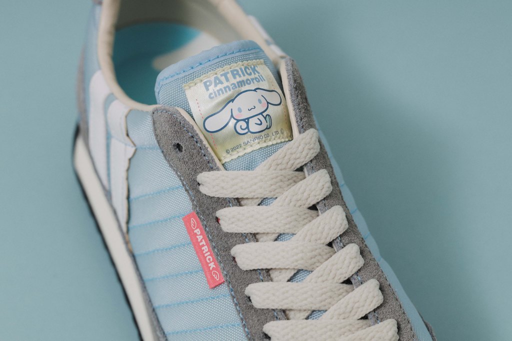 パトリックのスニーカーを履いているシナモンがデザイン。